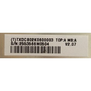 MAIN / VIZIO / 756TXDCB02K0600 / 715G6381-M01-000-004I / TXDCB02K0600003 / LTY6PSBP5052387 / PANEL TPT390J1-HJ1L02 REV: SCAF / MODELOS E390-B1 LTY6PSBP / E390-B1 LTY6PSBPQ / E390-B1 LTY6PSBQ