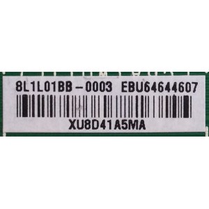 MAIN / LG /  EBU64644607 / EAX67848002(1.0) / 8J1L013L-0003 / PANEL NC430DUE / MODELO 43LK5700PUA BUSFLJM