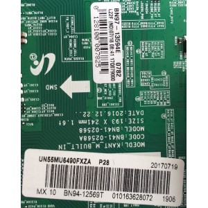 MAIN / SAMSUNG / BN94-12569T / BN97-13594E / BN41-02568A / PANEL CY-WK055HGLV1H / MODELO UN55MU6490FXZA FA01
