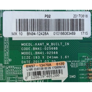 MAIN / SAMSUNG / BN94-12428A / BN97-13470A / BN41-02568B / PANEL CY-WK065HGLV / DISPLAY BN96-39042A / BN9639042A / MODELOS UN65MU6500FXZA FA01 / UN65MU6500FXZA FA02 / UN65MU6500FXZA FA03 / UN65MU6500FXZC
