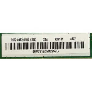 MAIN / HP PAVILION / 3522-0452-0150 / 0171-2281-4572 / 58M781E6M12952G / MODELO RB5LM215WF3