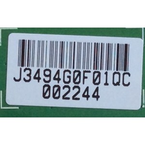 T-CON / SONY / LJ94-03494G / TQL_C4LV0.5 / J3494G0F01QC /  PANEL LTW550HQ01 / MODELO KDL-55NX810 (NOTA IMPORTANTE) (CONECTOR DAÑADO)