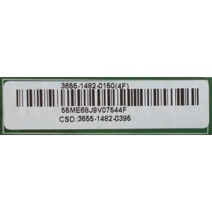 MAIN / VIZIO / 3655-1482-0395 / 3655-1482-0395 (4F) / 0171-2272-6864 / MODELO M55-F0 LAUAWZKU