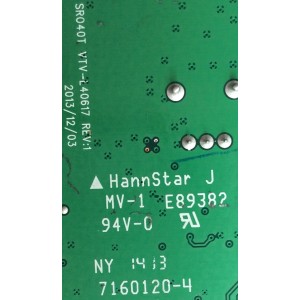 MAIN / TOSHIBA / 75037689 / 461C7151L51 / 431C7151L51 / SR040T VTV-L40617 / PANEL U320DF01-TG101 / MODELO 32L2400U
