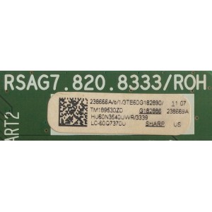 MAIN / SHARP / 238666 / RSAG7.820.8333/ROH 238669  / 238669 / HU60N3540UWR  / PANEL HD600N3U22-L2 / DISPLAY LC600EGY (SK)(M4) / MODELO LC-60Q7370U