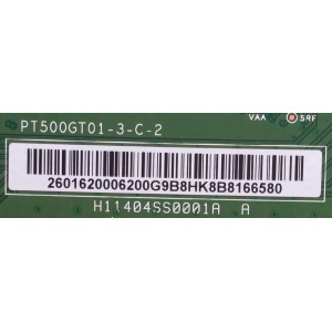 T-CON / PHILIPS / 2601620006200 / PT500GT01-3-C-2 / H11404SS0001A / PANEL PT500GT01-3-C-2 / MODELO 50"