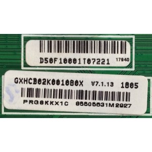 MAIN / VIZIO / GXHCB02K001 / GXHCB02K001080X / 715G8320-M01-B00-004Y / PANEL TPT500J1 - HVN07.U REV:S500AM / 