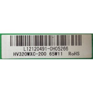 MAIN / FUENTE / (COMBO) / APEX / L12120491 / TP.A75A3391 / T201211039 / PANEL HV320WXC-200 / MODELO LE3242