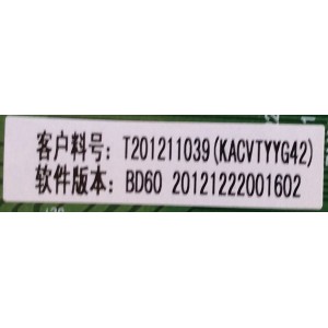 MAIN / FUENTE / (COMBO) / APEX / L12120491 / TP.A75A3391 / T201211039 / PANEL HV320WXC-200 / MODELO LE3242