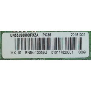 MAIN / SAMSUNG / BN94-10059U / BN97-10261A / BN41-02356C / PARTES SUSTITUTAS BN94-09118A / MODELO UN55JS850DFXZA TH01