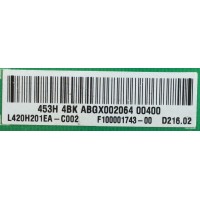 LED DRIVER / PANASONIC / L420H201EA-C002 / C420E06E01A / ABGX002064 / MODELO TX-42AS600B