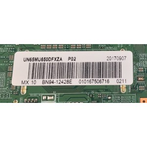 MAIN PARA TV SAMSUNG ORIGINAL / NUMERO DE PARTE BN94-12428E / BN41-02568B / BN97-13470A / PANEL CY-WK065HGLV1H / MODELO UN65MU650DFXZA FA03 / UN65MU650DFXZA FA01