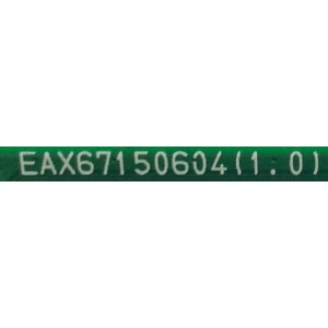 MAIN / LG / EBT64614004 / EAX67150604(1.0) / 79EBT000-01H1 / PANEL LC650AQD-EKA4 / MODELO  OLED65B7P-U BUSYLJR