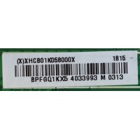 MAIN / INSIGNIA XHCB01K058 / 715G7228-M01-002-004Y / XHCB01K0580 / (X)XHCB01K058000X / PANEL TPT390J1 -HVN05 REV:S000A / MODELO NS-39DR510NA17