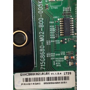 MAIN / VIZIO / 756TGXHCB0QK021 / 715G8680-M02-B00-005K / GXHCB0QK021010X / PRHQ1KQ4C / PANEL  TPT500U1 QVN03.U REV:S7B0H / MODELO  D50-E1 LTCWVTMT