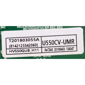 MAIN / FUENTE / (COMBO) / SCEPTRE / C18043055 / TP.MS3458.PC758 / U550CV-UMR / PANEL HV550QUB_H11 / MODELO W55