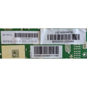 MAIN / ELEMENT /1010031014 / MS33930-ZC01-01 / 515C33930M33-1 / PANEL LSC400HM10 / MODELO ELEFW408 LE-40G36Y