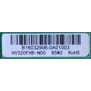 MAIN / FUENTE / (COMBO) / SCEPTRE / B16032906 / TP.MS3393.P712 / T201603071A / PANEL HV320FHB-N00 / MODELO E32 BMBV93CB