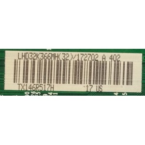 MAIN / HISENSE / 172699 / RSAG7.820.5500/ROH / 172702 / LHD32K366MH / PANEL HE315GH-E71 / MODELO LHD32K366MH