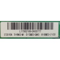 MAIN PARA TV TCL / NUMERO DE PARTE T8-49NA3C-MA1 / T.MS3553.777 / 02-TCBMS53-CQNA01 / MS53 / V8-000MS53-LF1V / PANEL LVF490CS0T E26 / MODELO 49D100