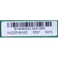 MAIN / FUENTE / (COMBO) / SCEPTRE / 142123332010 / TP.MS3393.P712 / T201407039 / PANEL  HV320FHB-N00 / MODELO CN32HB820