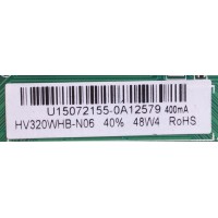 MAIN / FUENTE / (COMBO) / WESTINGHOUSE / U15072155 / TP.MS3393T.PB758 / PANEL D320D3-GTB1-C0X / MODELO WD32HD1390