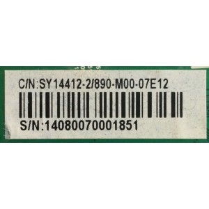 MAIN PARA TV SEIKI / NUMERO DE PARTE SY-14412-2 / SY14412-2 / 890-M00-07E12 / ST6308RTU-A1 / PANEL LSC320PUWTH / MODELO SE32HY19T