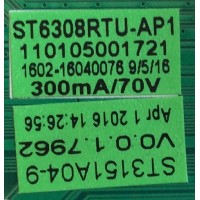 MAIN / FUENTE / (COMBO) / 110105001721 / ST6308RTU-AP1 / ST3151A04-9 / PANEL MD3232YTBH / MODELO WD32FB2530