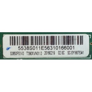 MAIN  FUENTE  (COMBO)  INSIGNIA  / 5538S011 / B16075341 / TP.MS3393.PB793 / PANEL T390XVN01.0 / MODELO NS-39D310NA17