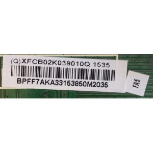 MAIN / VIZIO / 756TXFCB02K0390 / 715G7487-M01-001-004K / (Q)XFCB02K039010Q / BPFF7AK / PANEL TPT315B5-WHBN0.K REV:S5941C / PARTES SUSTITUTAS 756TXFCB02K0190 / MODELO E32H-C1 LTTUSJCR