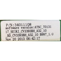 MAIN / FUENTE  / (COMBO) / 34011108 / CV3393BH-A32 / 3BJ257113 / PANEL LS3201312A5A021167 / MODELO SE32HY10