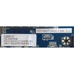 MAIN / ELEMENT / W17010-KK-1 / CV6488H-A-20 / 21005717 / LSC550FN08, / LE-55GDXA-B1 / PANEL MD5524YTSU / MODELO E4SFT5517