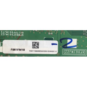 T-CON PARA TV SHARP / NUMERO DE PARTE DUNTKF961FM18 / DUNTKF961WE18 / F961FM18 / XF961WJZZ / KF961 / PANEL LK800D3GW40Z / MODELOS LC-80LE642U / LC-80LE844U