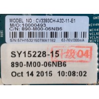 MAIN / FUENTE / (COMBO) / 57H1532 / CV3393CH-A32 / SY15228-15 / 890-M00-06NB6 / PANEL TF32HGA-02 / MODELO ELEFW328B