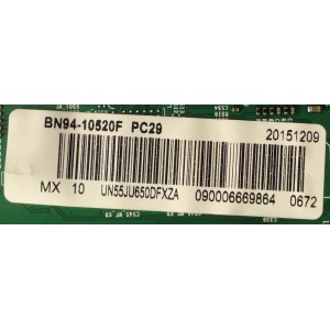 MAIN PARA TV SAMSUNG 4K UHD / NUMERO DE PARTE BN94-10520F / BN97-10062C / BN41-02344D / BN9410520F / PANEL CY-GJ055HGLVDH / MODELO UN55JU650 / UN55JU650DFXZA TH03