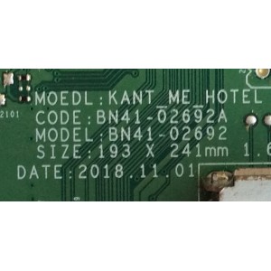 MAIN / SAMSUNG / BN94-13119L / BN97-14672P / BN41-02692A / MODELO HG43NJ678UFXZA
