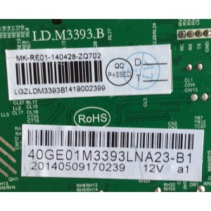 MAIN / RCA / 40GE01M3393LNA23-B1 / LD.M3393.B / MODELO 32"