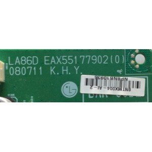 MAIN / LG / AGF67965301 / EAX55177902(0) / EBL37676801 / PANEL LK520D3LA27 / MODELO 52LG70-UG AUSSLJM