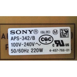 FUENTE DE PODER /  SONY / 1-474-503-31 / 1-888-356-31 / APS-342/B / PANEL T460HVF01-1 / MODELO KDL-46W700A