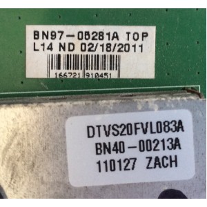 MAIN / SAMSUNG / BN94-04509A / BN41-01609A / BN97-05281A / PANEL LTF320HN01-V05 / MODELOS LN32D550K1FXZA SQ01 / LN32D550K1FXZX / PARTES SUSTITUTAS BN94-04475X / BN94-04509B / BN94-04509C / (MAS SUSTITUTAS EN DISCRIPCIÓN)