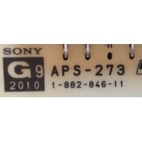 FUENTE DE PODER PARA TV SONY / NUMERO DE PARTE 147425711 / APS-273 / APS-274(CH) / 1-474-257-11 / 1-882-846-12 / PARTE SUSTITUTA 1-474-257-12 / PANEL LTW460HQ02 / MODELOS KDL-55NX810 / KDL-46NX711 / KDL-46NX810