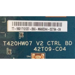 T-CON / INSIGNIA / 55.31T12.C07 / T420HW07 V2 / 42T09-C04 / PANEL'S T315JW05 V.2 / T315AW05 / MODELO NS-32E859A11