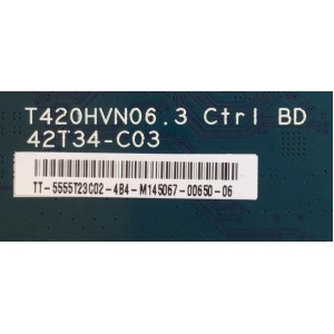 T - CON / SHARP / 5555T23C02 / T420HVN06.3 CTRL BD / 42T34-C03 / MODELO LC-55LE653U