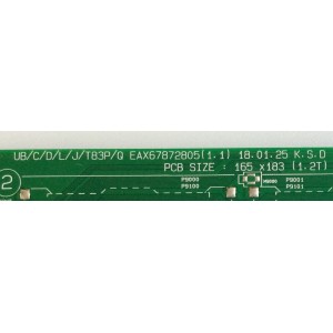 MAIN / LG EBT64792401 / 87169801 / 64792401 / EAX67872805(1.1) / PANEL NC490DGG-ABGP1 / MODELO 49UK6200PUA / 49UK6200PUA.AUSTLJM