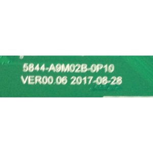 MAIN PARA TV RCA / NUMERO DE PARTE AE0011597 / 5844-A9M02B-0P10 VER00.06 / D65RWB714-U-A-I / PANEL HV650QUB-N90 / MODELOS RNSMU6536 / RNSMU5036