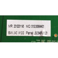 MAIN / JVC 515C65864M01 / 35022747 / UMK5501UN / LSC546PU1L01 / 171114T8A / 2010031195 / PANEL LSC650FN04 / MODELO LT-65MA877 