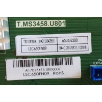 MAIN / HAIER / 8142123342055 / A17013475 / T.MS3458.U801 / PANEL LSC650FN09 / MODELOS 65UFC2500 / 65UG2500