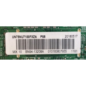 MAIN / SAMSUNG / BN94-13208A / BN41-02635A / BN97-14043B / PANEL CY-NN075HGLV1H / MODELOS UN75NU7100FXZA / UN75NU7100FXZC / UN75NU7100FXZX / UN75NU7200FXZA