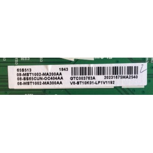 MAIN PARA TV TCL NUMERO DE PARTE 08-SS65CUN-OC404AA / 40-MST10M-MAH4HG / V8-ST10K01-LF1V1192 / PANEL LVU650NEBL / MODELO 65S513