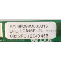 T-CON PARA TV ELEMENT / NUMERO DE PARTE 6P296M00U013 / H57302PN080A1 / LC546PU2L / MODELOS  E4SFT5517 A9L2M / E4SFT5517 H8D1H / E4STA5517 H8L1M / WE55UN4108 / RNSMU5536-B